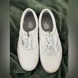 Vans White Canvas Sneakers
